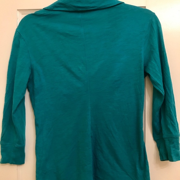 Turquoise Button Down from Express - Picture 3 of 3